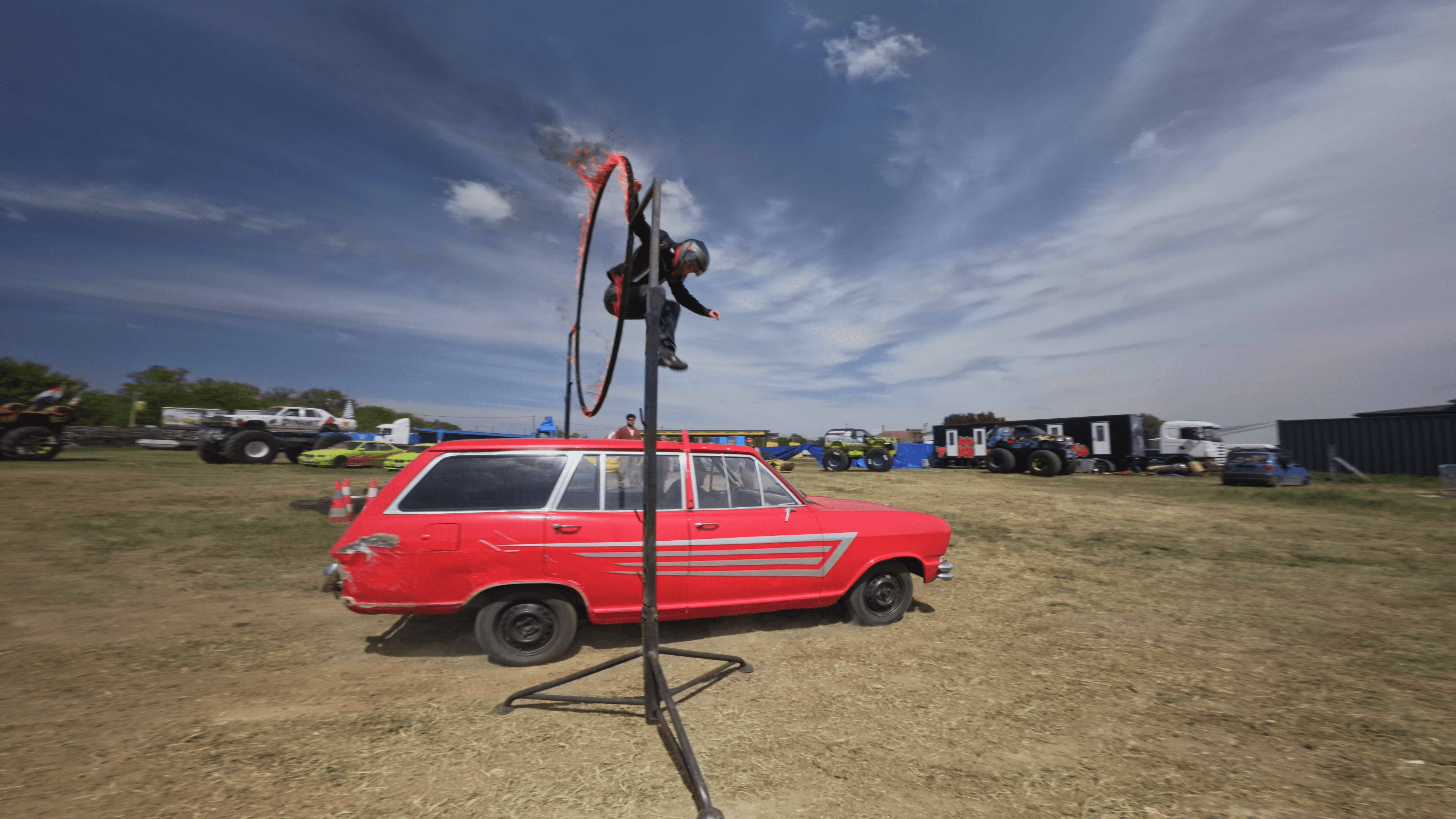 Kaszkadőr tűz show